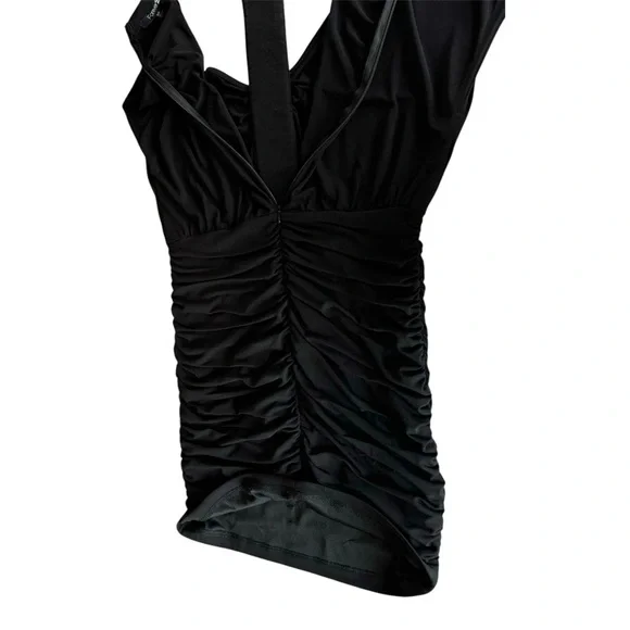 🛍️SALE🛍️ Forever 21 Jeweled Neckline Black Mini Dress - Picture 6 of 9